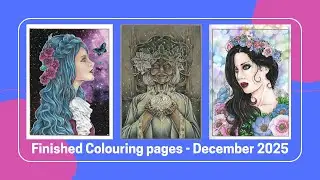 Finished colouring pages - December 2025