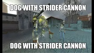 [HL2 SFM] Dog, with the Strider Cannon upgrade. (commission)