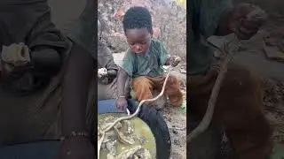 The daily life and diet of the Hazarbi tribe #africa