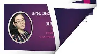 SPM English -Directed Writing with Miss Kow: Speech (Stress Management)