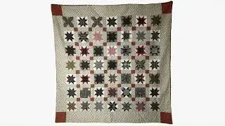 19th Century American Variable Star Quilt