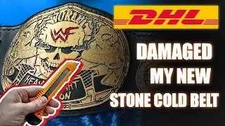 DHL scratched my BELT! WWF Smoking Skull by Great Custom Belts