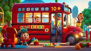 🚌🎶 Counting to 10 with the Wheels on the Bus | Fun Learning Song for Kids! 🎉