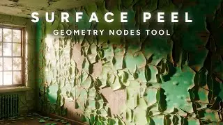 Peeling Paint with Real Geometry - SURFACE PEEL - Geometry Nodes Addon for Blender!