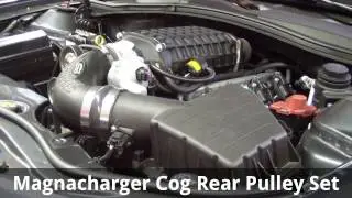 Camaro TVS2300 Magnacharger Cog Pulley Sound - Before and After