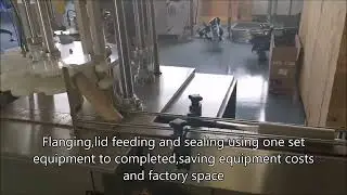 Paper can flanging sealing machine,composite paper tube flanger sealer crimper equipment factory