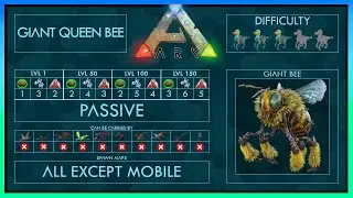 Giant Queen Bee (Biene) Z&auml;hmen EINFACH + F&auml;higkeiten | Voller Guide + | Ark