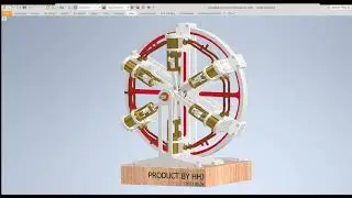 SIX CYLINDER RADIAL STEAM ENGINE WITH SLIDE VALVES
