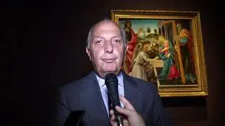 Annunciazione con i santi Giovanni Battista e Andrea di Filippino Lippi