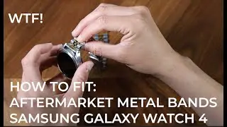 Как установить металлические браслеты и ремешки других производителей на Samsung Galaxy Watch 4 с...