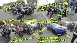 Aaj Sunday rider per dikhi Dubai se import Dodge car Or Aaj ka line up unexpected 🔥