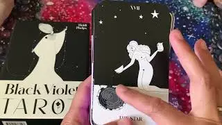 Mm ed. Black Violet Tarot unbox, flip through, review