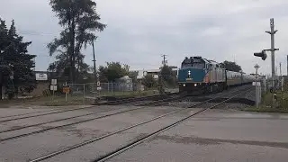 Railfanning at the Endangered Kerr Street Crossing in Oakville - GO Trains, VIA, Amtrak, CN in 2022