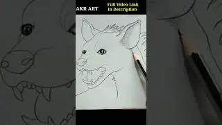 Hyena Drawing... #shorts #drawings