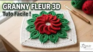 Tuto granny superbe fleur au crochet