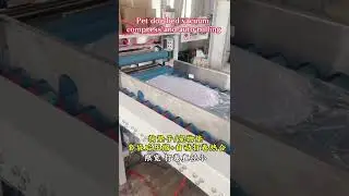 Dog bed cat pet pad vacuum compression and auto rolling packing machine line #roll
