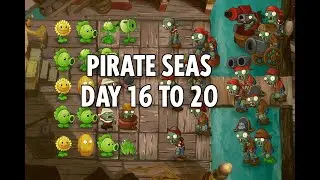 PVZ 2 Pirate Levels 16 to 20 | Ultimate Defense with Smart Strategy!