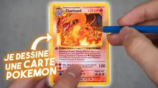 Je dessine une carte POK&Eacute;MON ! ✍️  DRACAUFEU ! 🔥