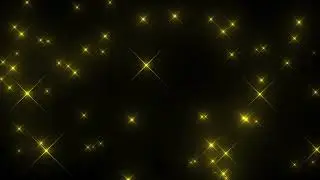 light glitter particle yellow effect loop CG background rise strong glow　Intense Brilliance