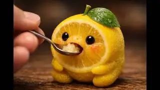 Juicy Baby Lemon Eating ASMR 🍋 @BiteBreathe  