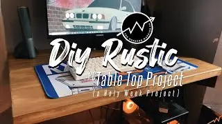 DIY Rustic Computer Table Top Project using Palochina Wood | Weekend Wood Work project IN 4K