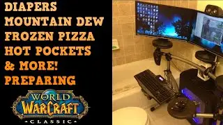 Preparing For WOW Classic! As An Old Man (w/ my cats)