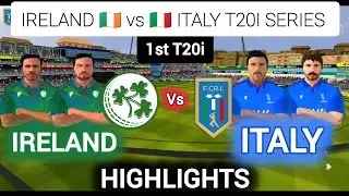 Ireland vs Italy 1st T20i Highlights | Ireland 🇮🇪 vs 🇮🇹 Italy 2026 |
