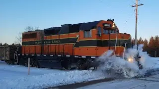 ELS 400 Blasts Through Snowbank in Beecher, WI!