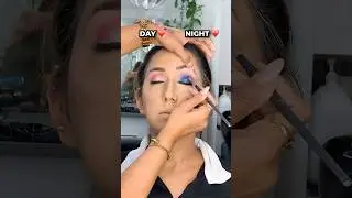 Day vs Night Makeup Look 🔥 Easy Tutorial in Seconds | Which One&rsquo;s Your Vibe #beauty #makeup #shorts