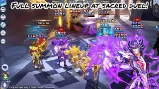 Saint Seiya: Awakening (KOTZ) - Full Summon Lineup with Surplice Deathmask at Sacred Duel!