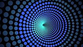 Blue & Cyan Spiraling Dot Tunnel | After Effects Loop