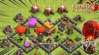 ATTACK STRATEGY TH4 - CLASH OF CLANS