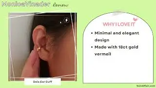 MONICA VINADER JEWELRY REVIEW // Riva Crossover Diamond & Deia Ear Cuff (monica vinader earrings)