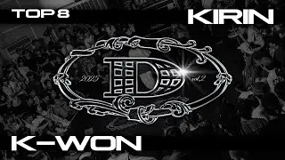 KIRIN vs K-WON :: TOP8 - THE CHOICE IS YOURS HIPHOP 1:1 BATTLE VOL.2 2025