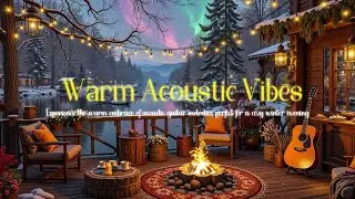 Cozy Winter Guitar Vibes ~ Relaxing Acoustic Background Music for Calm Study & Sleep