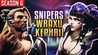 Wraxu (#1 Hanzo) ft. Kephrii (#1 Widowmaker) - SNIPERS Domination  [S6 TOP 500]