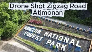 Drone Shot Zigzag Road Atimonan