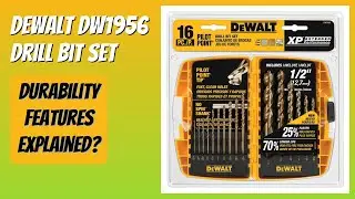 REVIEW (2026): DEWALT DW1956 Drill Bit Set. Features