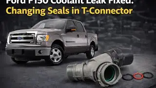 Устранена утечка охлаждающей жидкости в Ford F150. Замена уплотнений в тройнике.