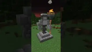 Minecraft Guardian statue #shorts