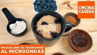 MAGDALENAS DE ARÁNDANOS AL MICROONDAS  | Cocina Casera