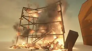 Burning a Dynamic House in Teardown!