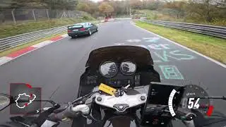 Meine Erste Runde Nordschleife Touristenfahrten mit dem Motorrad  am 27.10.24 im nassen.