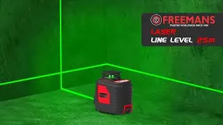 FREEMANS Green Beam Self Levelling 25m Cross Line Laser Level