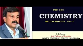 CPGET 2021  CHEMISTRY PART-1