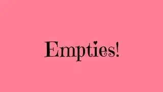 Empties April 2014