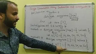 Single dimensional Array Declaration and Initialization in Hindi | Array | Types of Array | 1D array