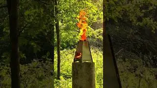 ТУРБО ЩЕПОЧНИЦА.ФИНСКАЯ СВЕЧА КУРИТ В СТОРОНКЕ  #bushcraft #camp #survival #природа #camping #shorts
