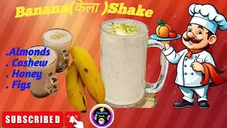Banana Shake Recipe 🧋🧋#shake #kaju #badamshake 