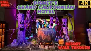 Grand Californian Hotel & Spa Disneyland Resort Fall Season Autumn 2024 Walkthrough 4K